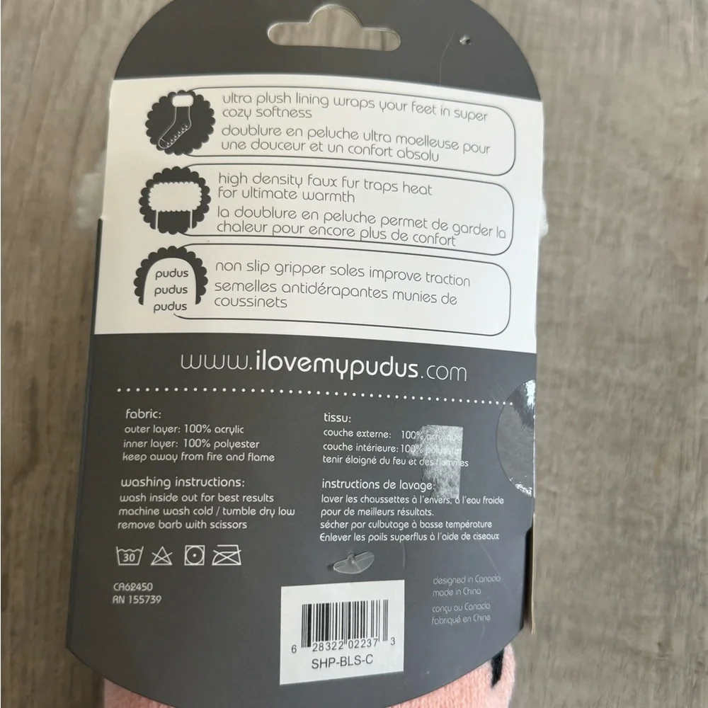 Pudus Cozy Pink Sheep Slipper Socks